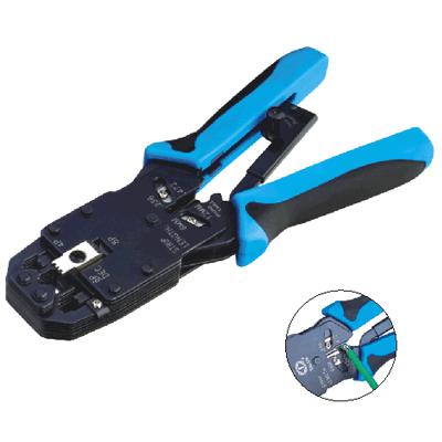 DATACOM PROFI BLUE II 4P+6P+8P BL račňa (RJ45, 12, 11, 10)