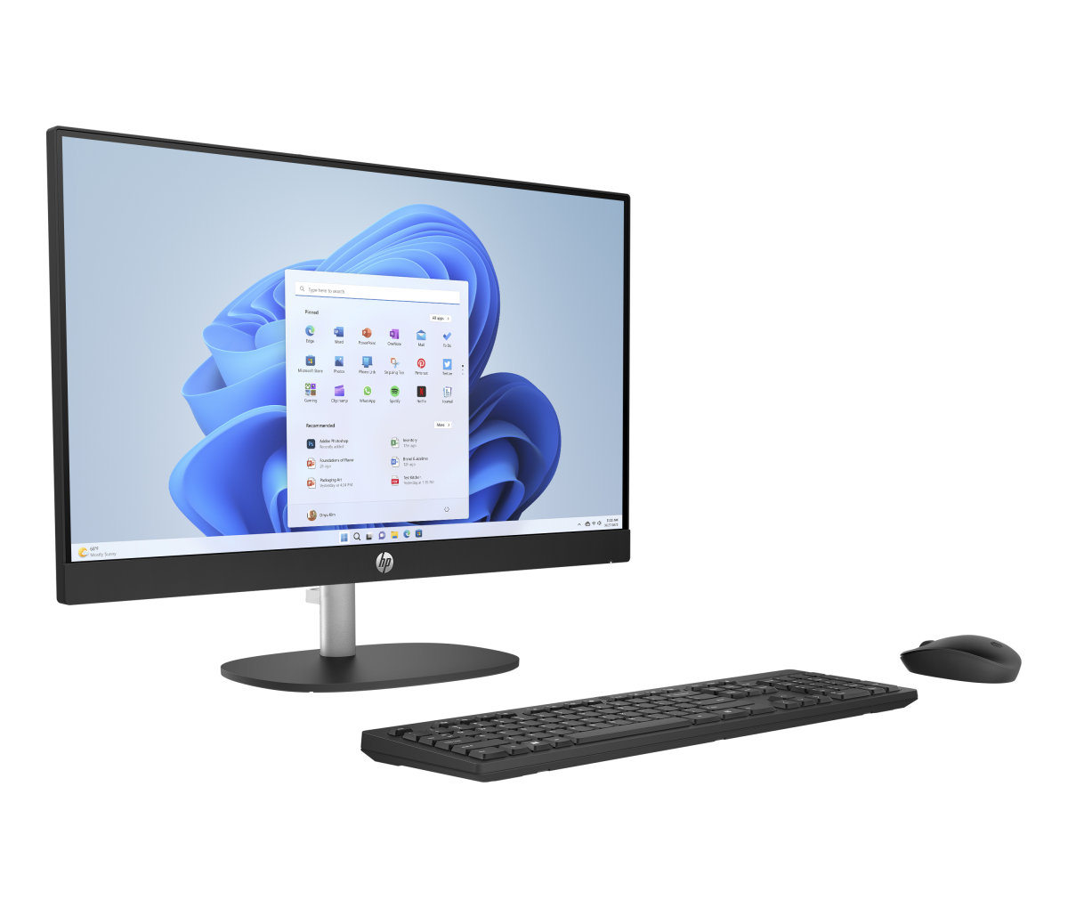 HP Desktop/ AI 24-cr2007nc/ 23, 8"/ FHD/ U7-255U/ 32GB/ 1TB/ Intel UHD/ W11H/ Čierna/ 2R 