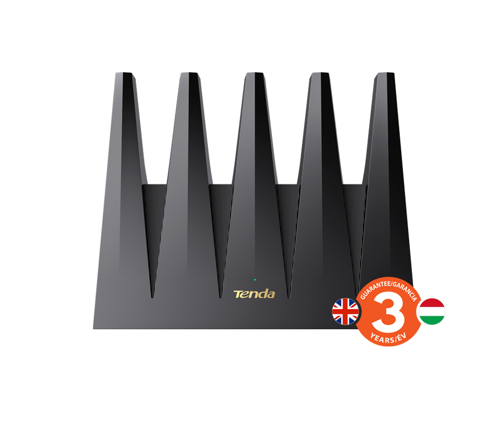 Tenda BE12 Pro BE7200 WiFi 7 Mesh Router, 2x 2.5G WAN/ LAN, 3x 1G WAN/ LAN, 7141 Mb/ s, NFC, VPN 