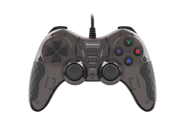 Drôtový gamepad Genesis MANGAN 200, pre PC, vibrácie, čierny 