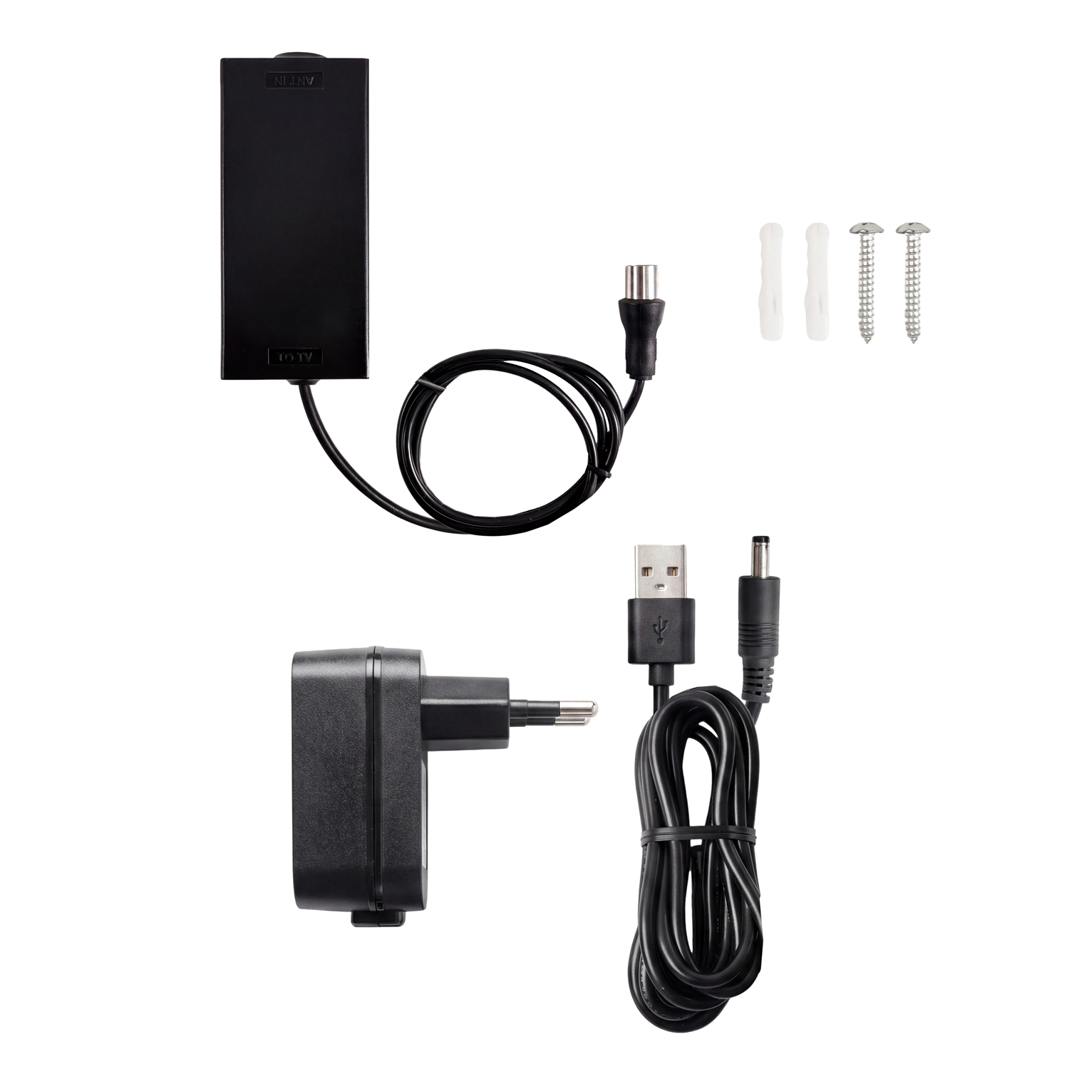 EVOLVEO Xany 5+, aktívna izbová anténa DAB+/ DVB-T2, filter LTE/ 4G/ 5G 