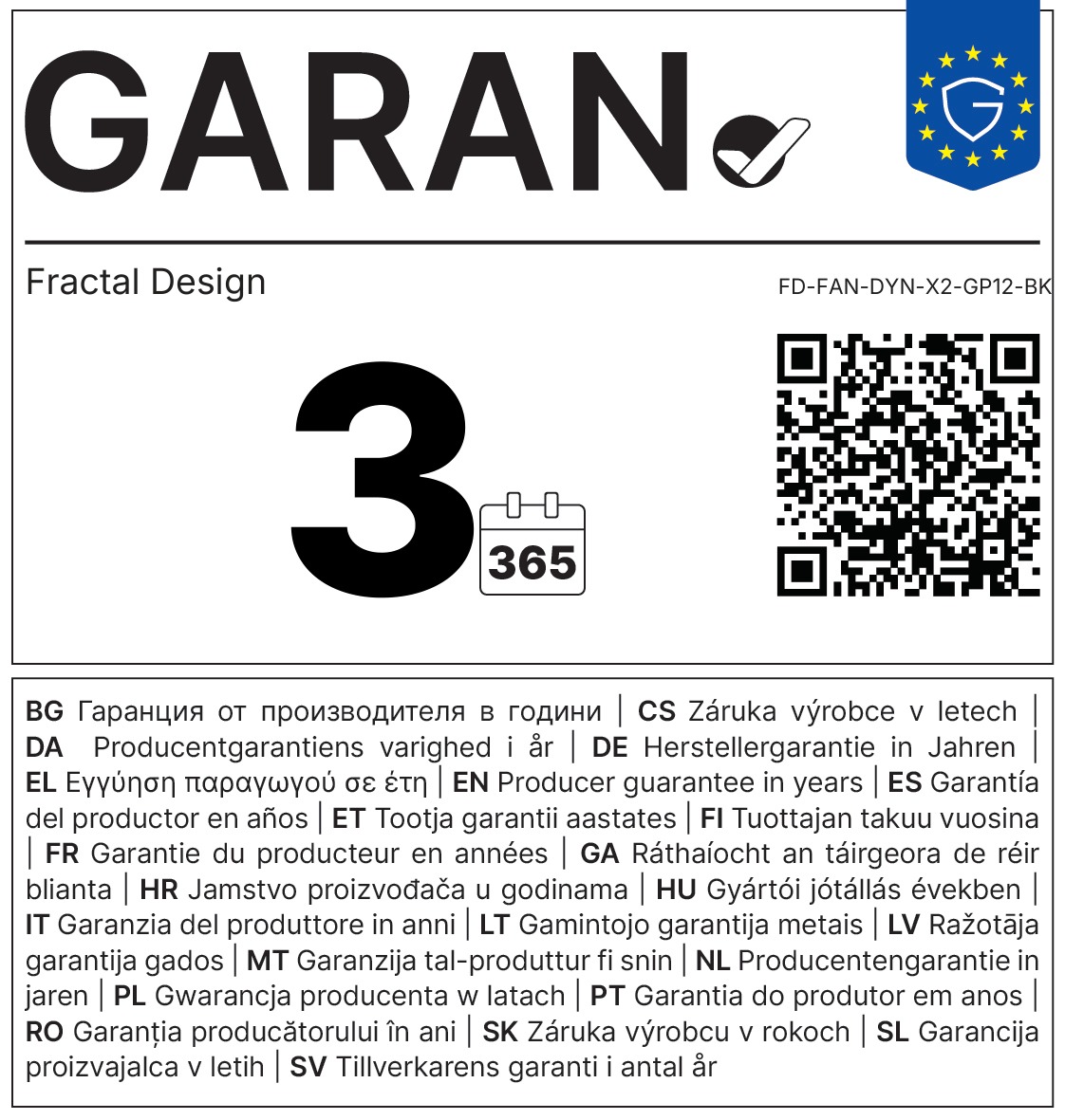 Fractal Design 120mm Dynamic X2 GP čierna 