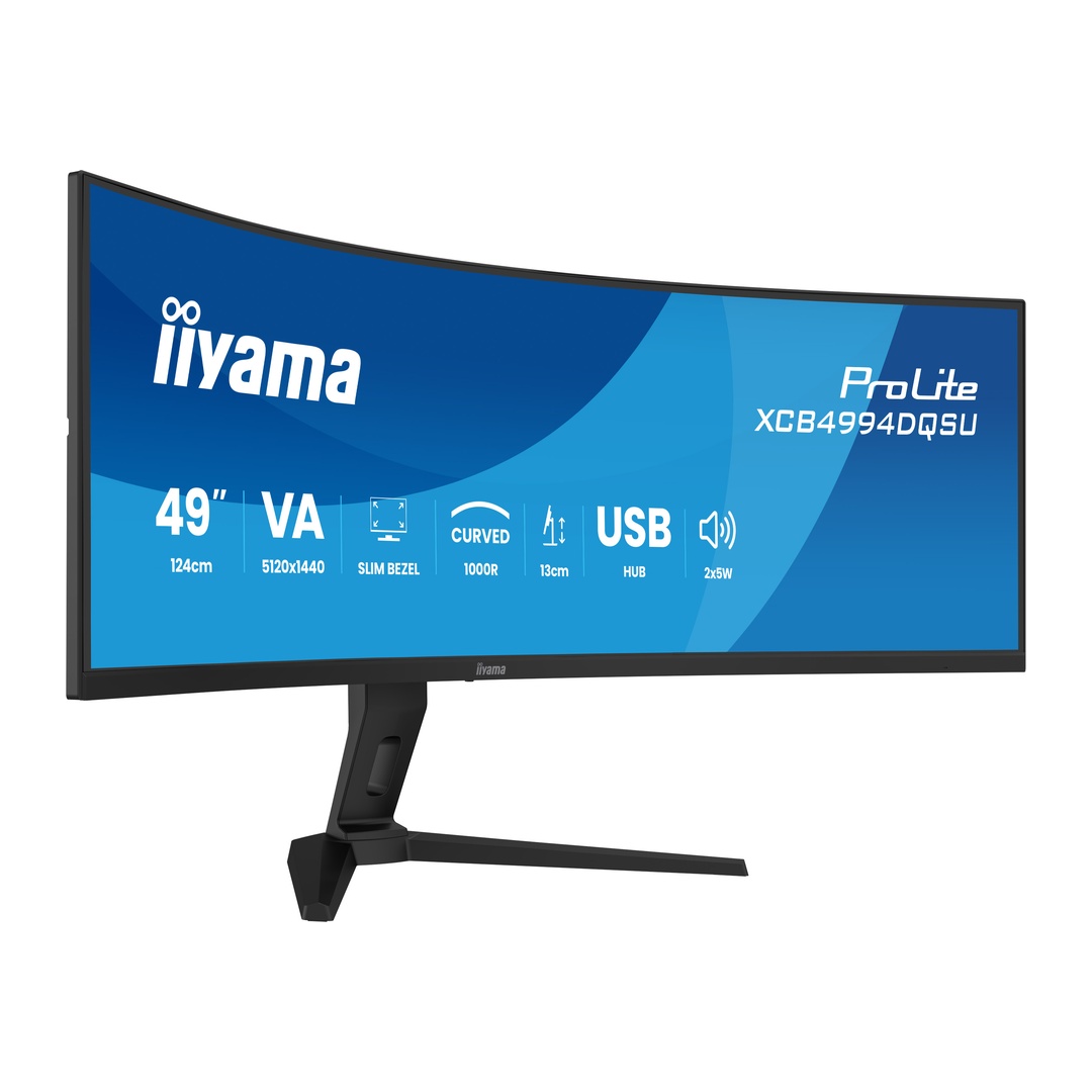 49" iiyama XCB4994DQSU-B1:VA, DQHD, HAS 