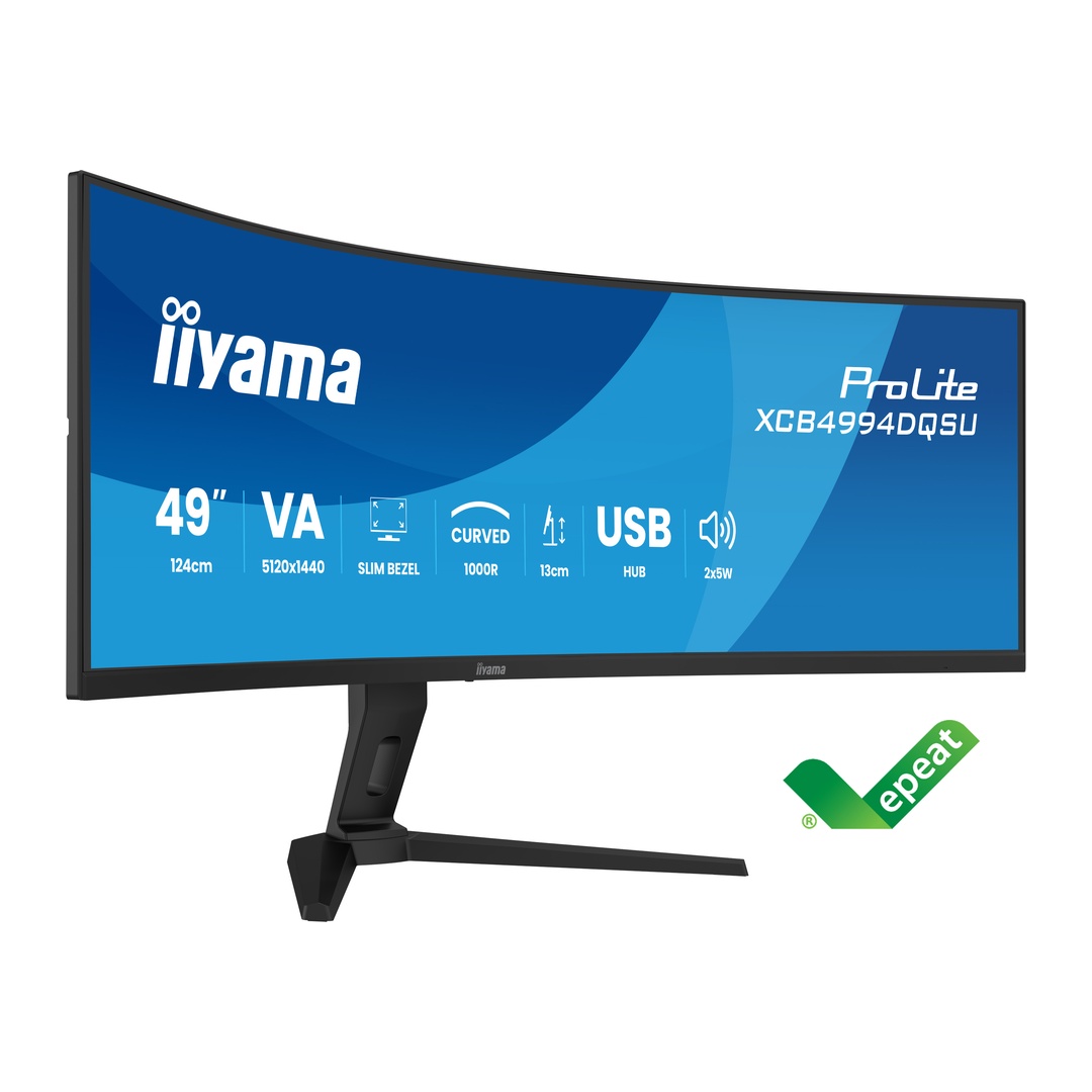 49" iiyama XCB4994DQSU-B1:VA, DQHD, HAS 