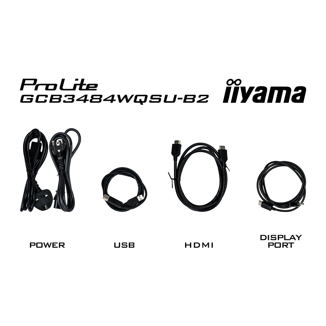34" iiyama GCB3484WQSU-B2: VA, UWQHD, 180Hz, USB-C 