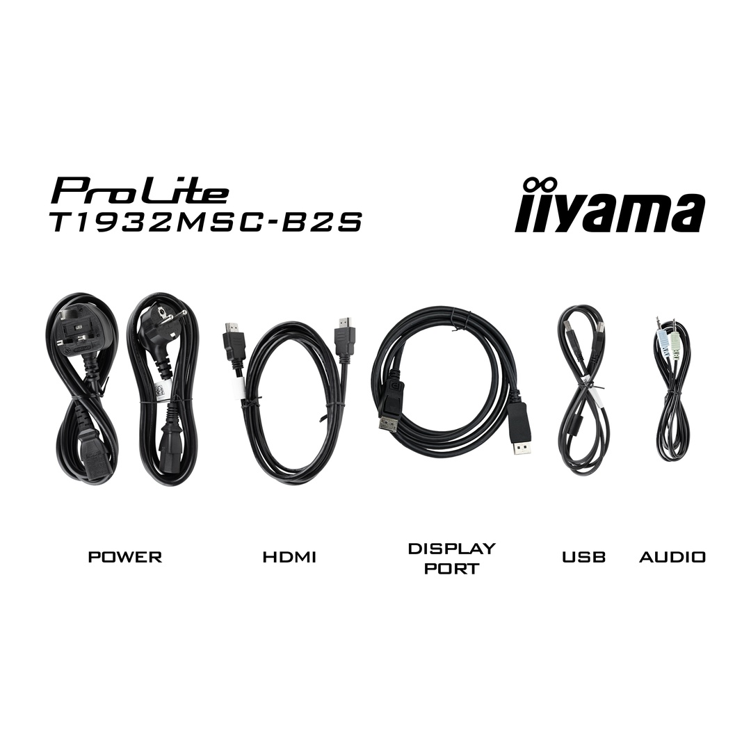 19" iiyama T1932MSC-B2S: SXGA, IPS, IP54 