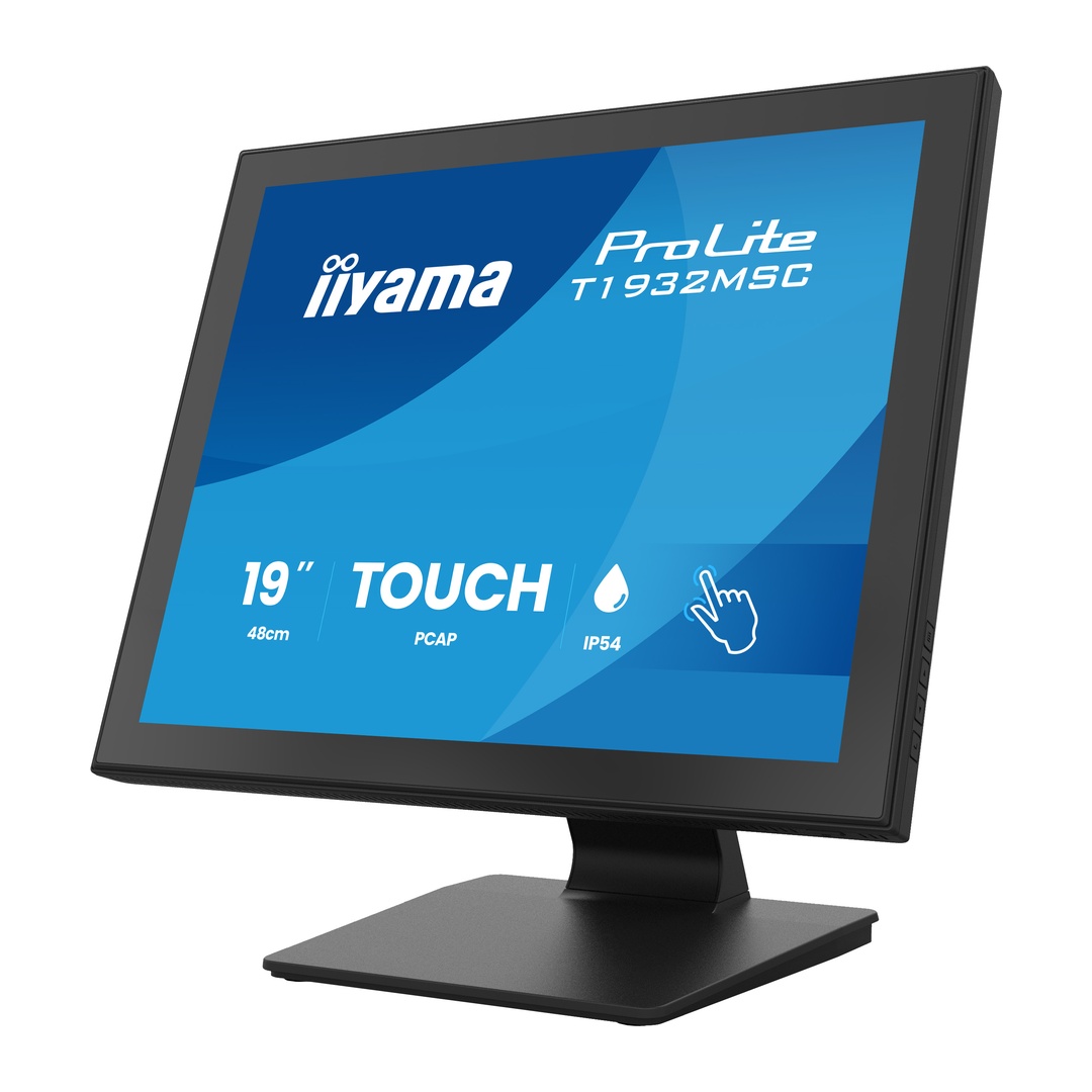 19" iiyama T1932MSC-B2S: SXGA, IPS, IP54 