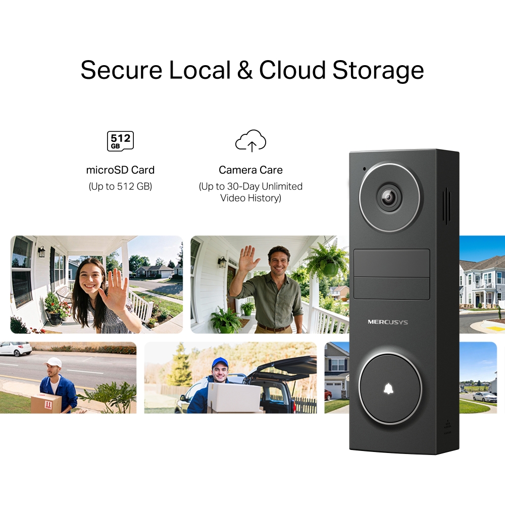 Mercusys MD210 Battery Video Doorbell 