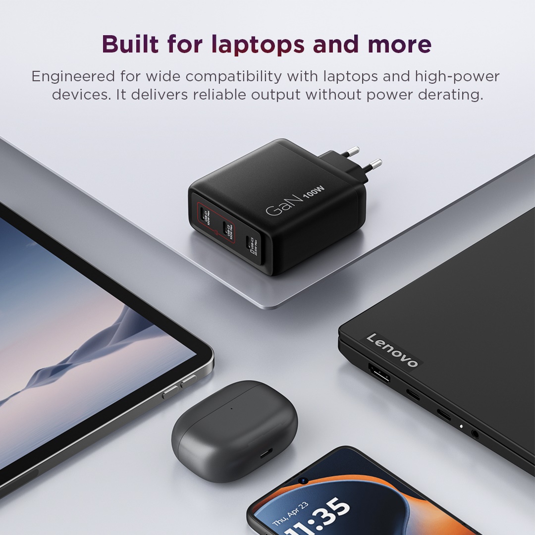 Lenovo Multi-port USB-C 100 W GaN Charger 