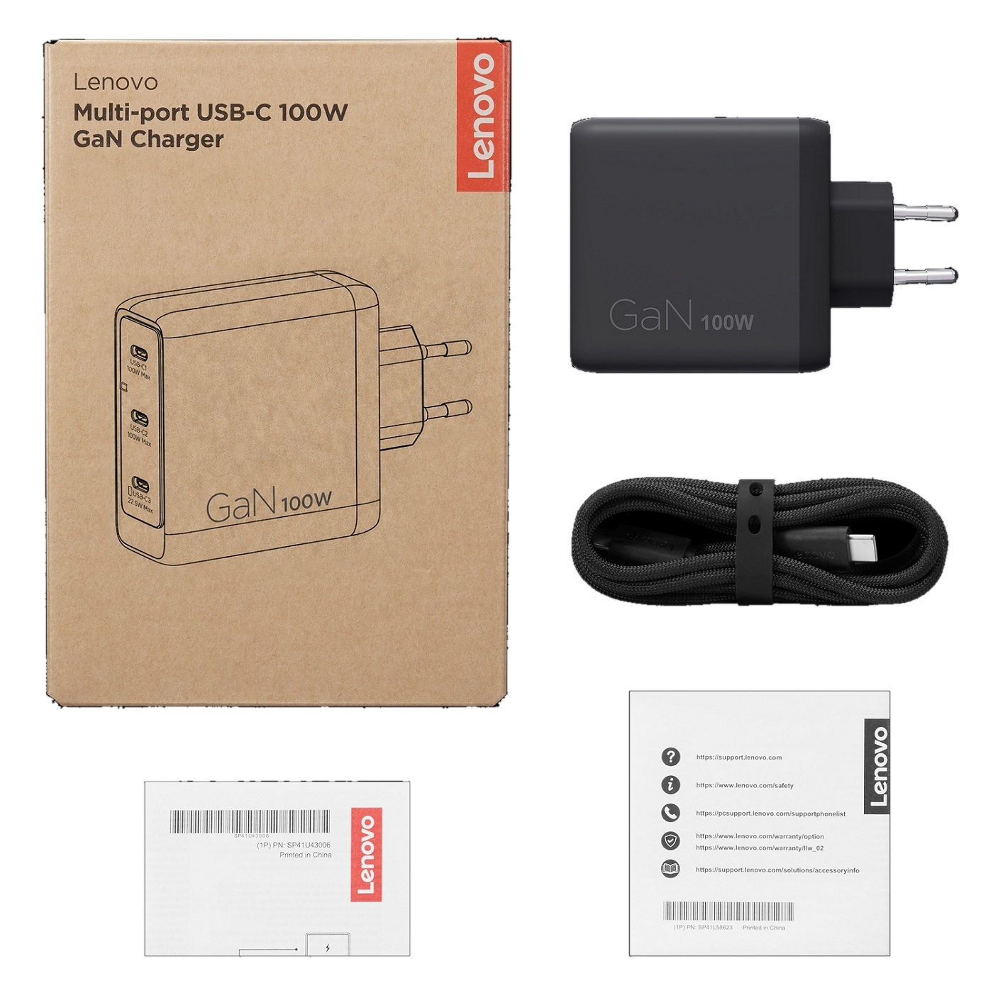 Lenovo Multi-port USB-C 100 W GaN Charger 