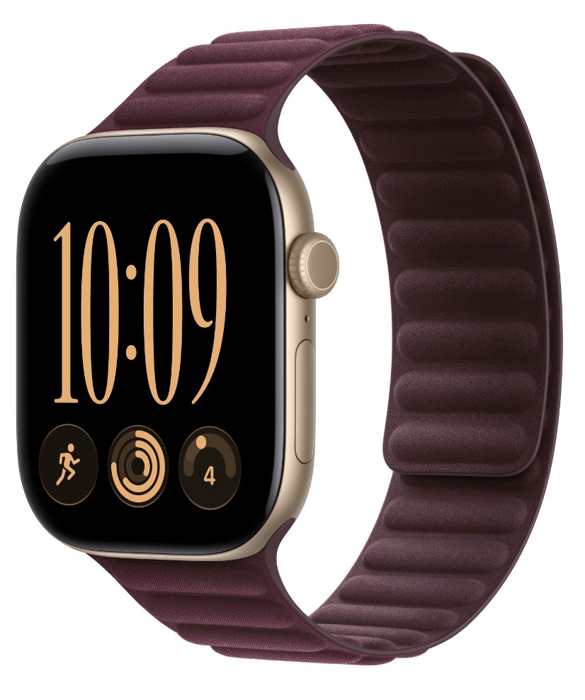 Watch Acc/ 46/ Burgundy Magnetic Link - S/ M 