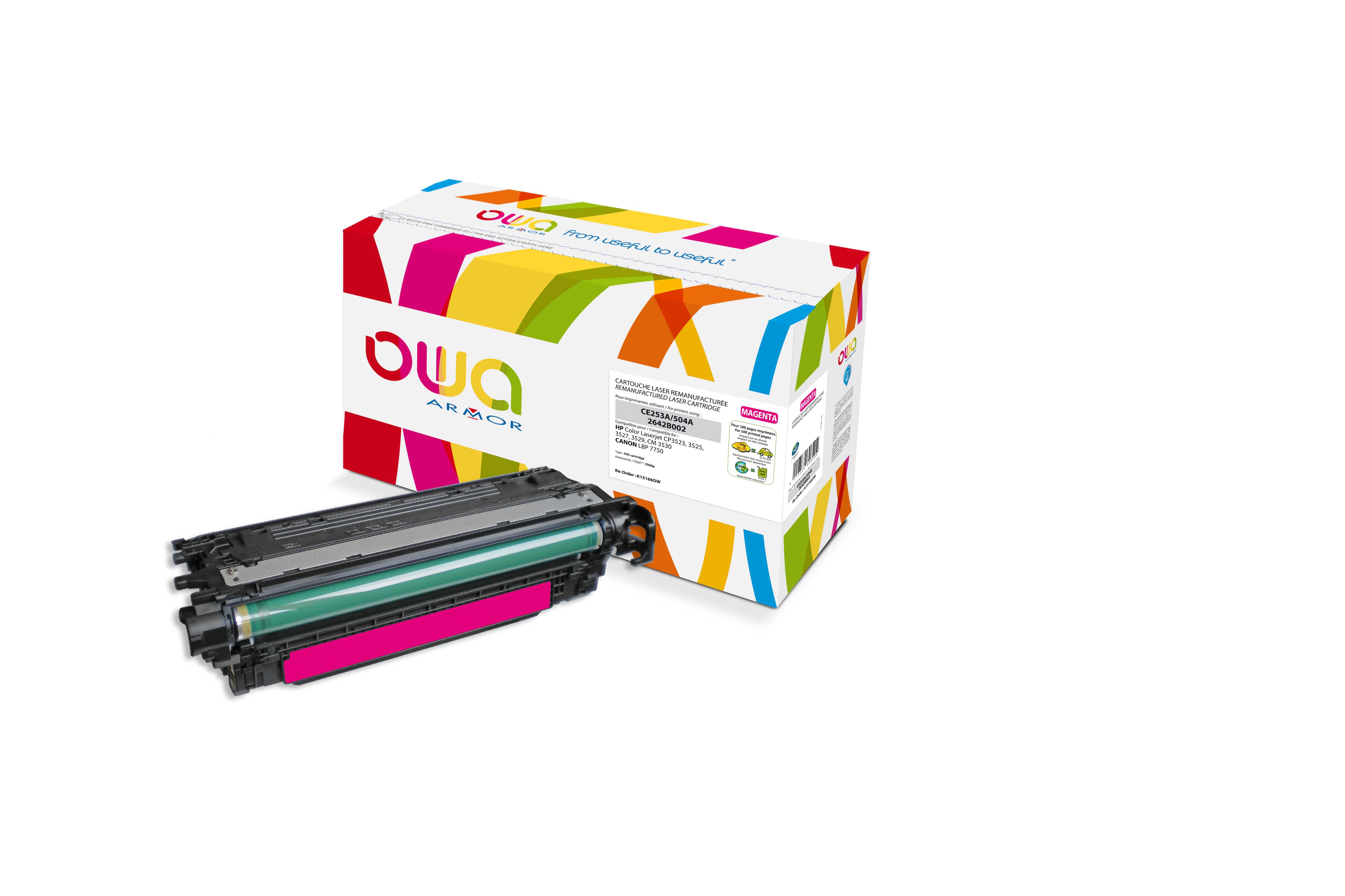 OWA Armor toner kompatibilný s HP CE253A, 7000st, červená/ magenta