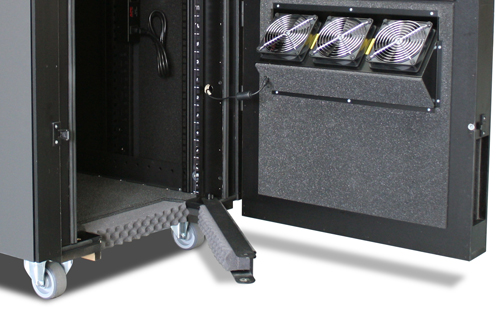 NetShelter CX 38U Secure Soundproofed Server Room in a Box Enclosure International 