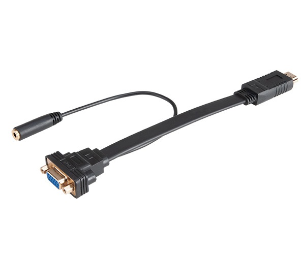 AKASA - HDMI na VGA s audio konektorom