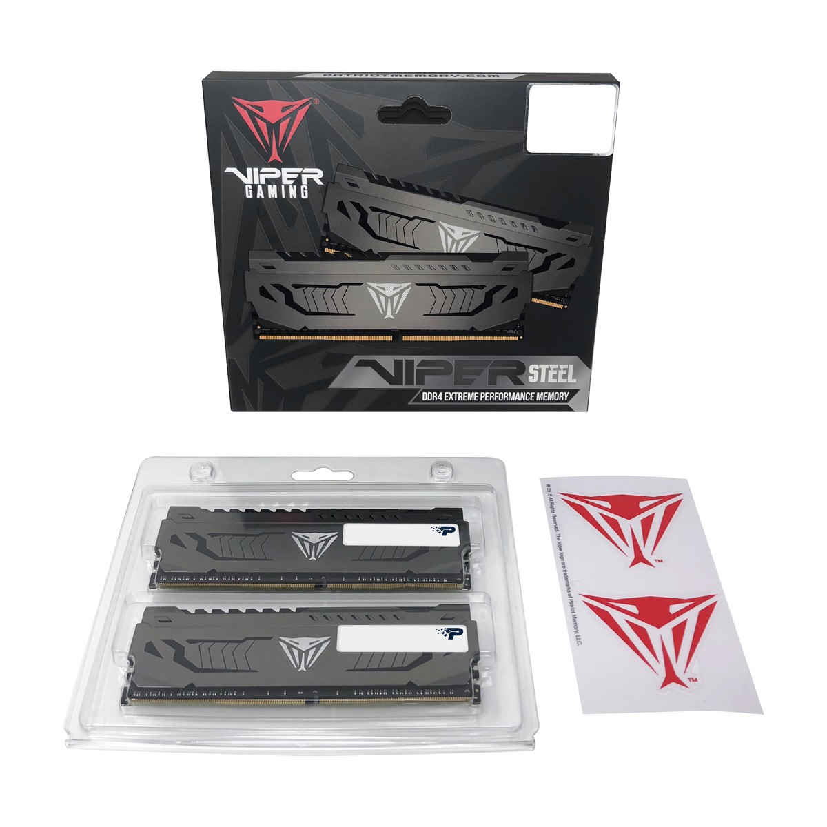 Patriot Viper Steel/ DDR4/ 16GB/ 3733MHz/ CL17/ 2x8GB/ Grey 