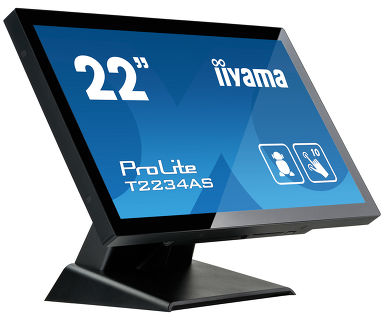 22"iiyama T2234AS-B1: IPS, Full HD, 350cd/ m2, HDMI, USB, černý 