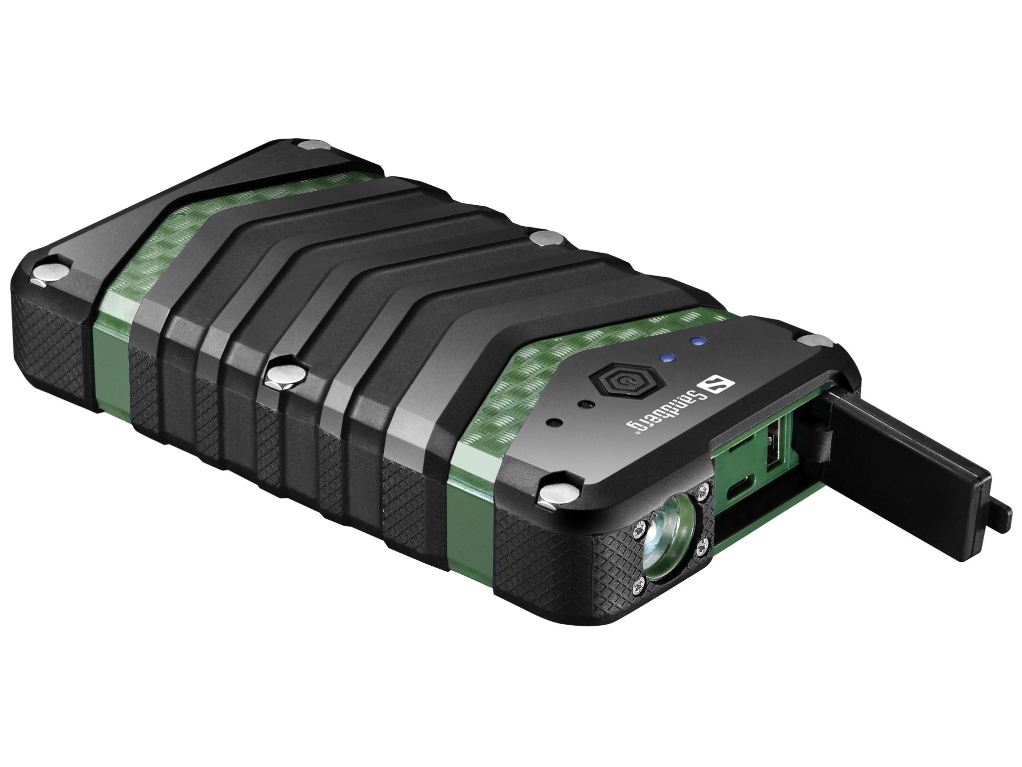 Sandberg prenosný zdroj USB 20100 mAh, Survivor Outdoor, pre chytré telefóny, čiernozelený 