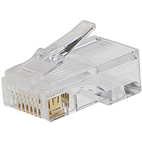 PremiumCord Konektor RJ45 8pinov - na drôt, balenie 10ks