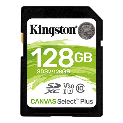 Kingston Canvas Select Plus U3/ SDXC/ 128GB/ UHS-I U3 / Class 10