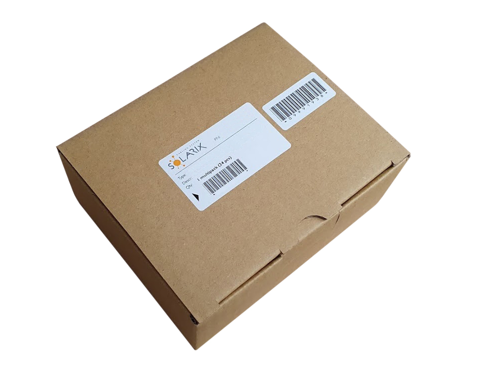 MULTIPACK 24 ks - samorezný keystone Solarix CAT5E UTP SXKJ-5E-UTP-BK-SA