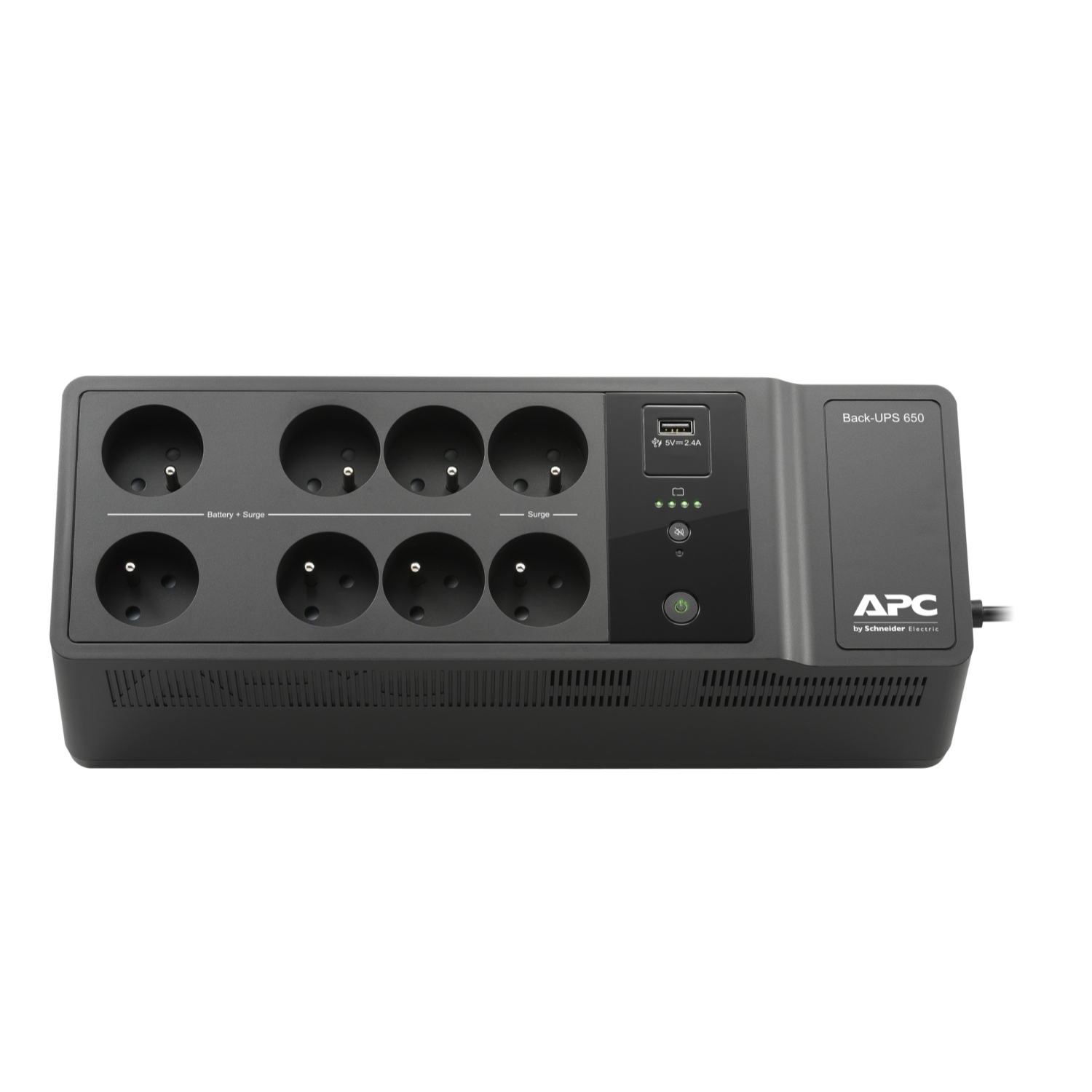 APC Back-UPS 650VA (Cyberfort III.), 230V, 1USB charging port, BE650G2-FR 