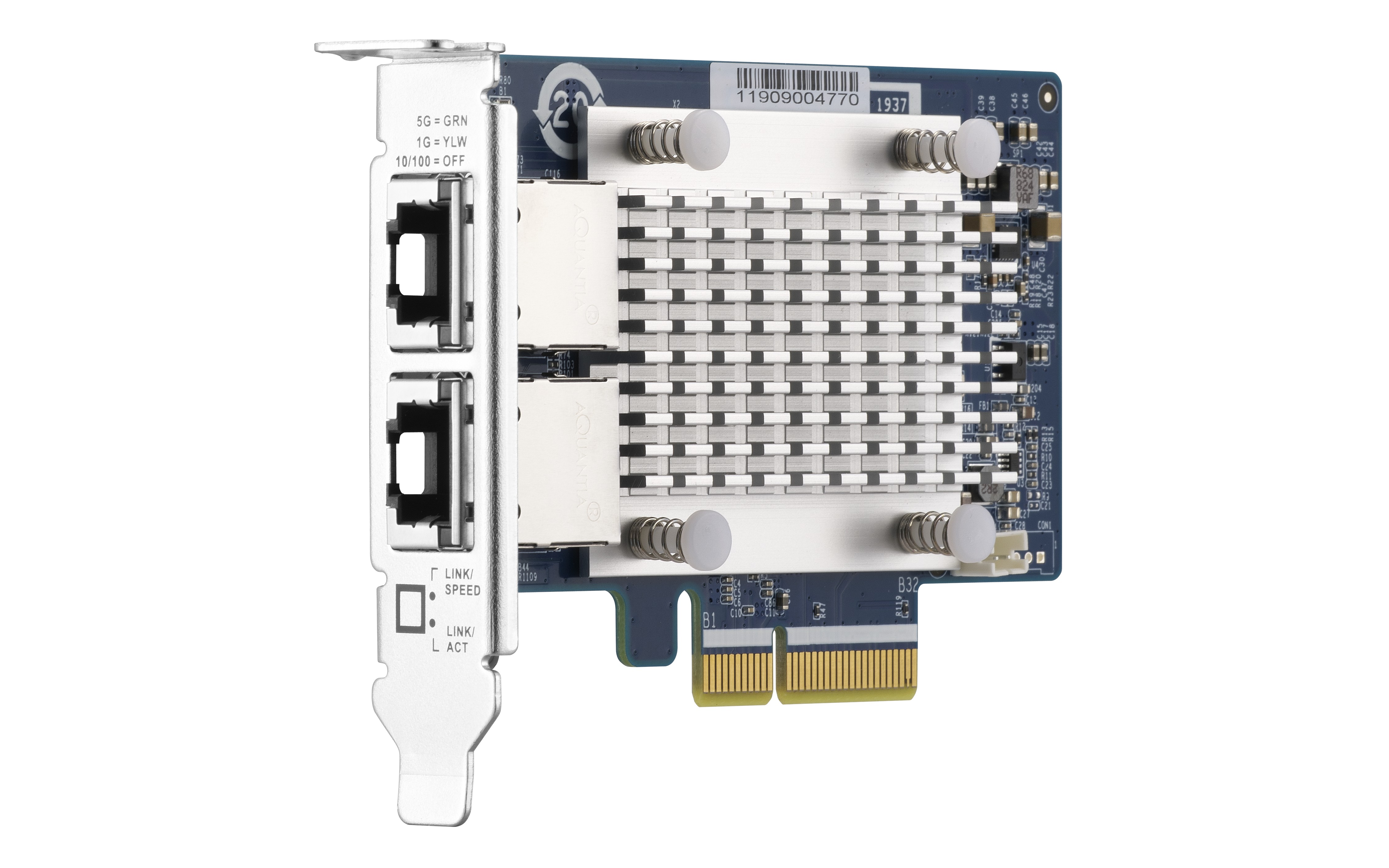 QNAP QXG-5G2T-111C - 5GbE (2 porty) PCIe karta pro PC i NAS 