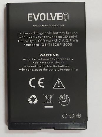 EVOLVEO originálna batéria 1000 mAh pre EasyPhone XD/ XR