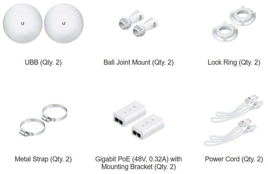 UBNT UBB,  UniFi Building Bridge 2-pack 