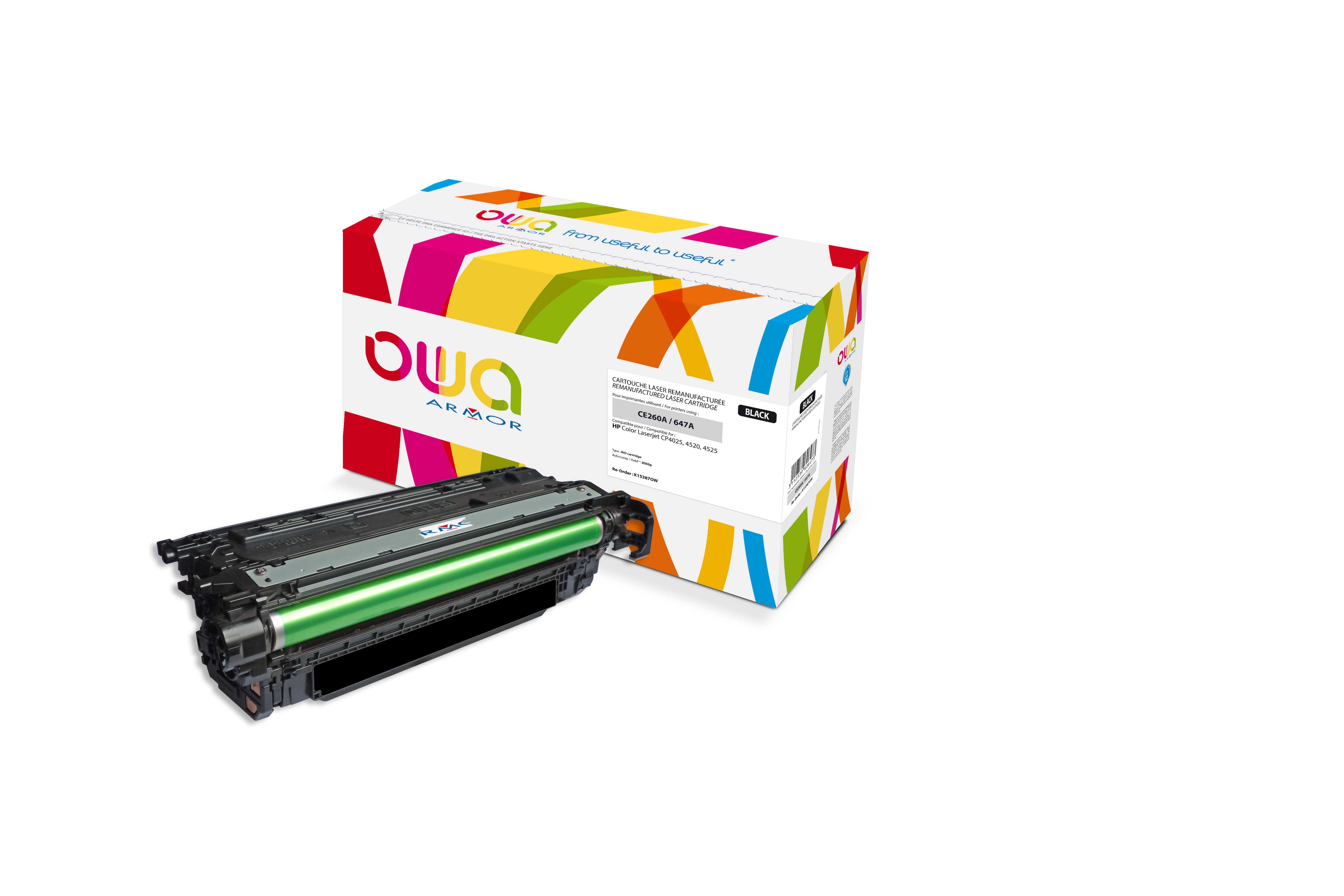 OWA Armor toner kompatibilný s HP CE260A, 8500st, čierna/ black