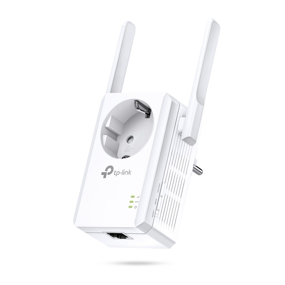 TP-Link TL-WA860RE 300Mb/ s Wifi N Range Ext./ AP, 1x10/ 100 RJ45, s priechodnou zásuvkou, power schedule