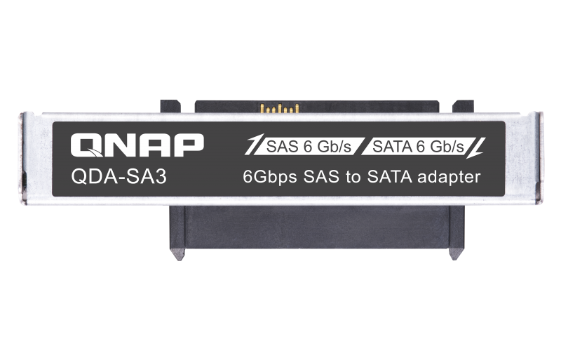QNAP adaptér QDA-SA3-4PCS (2, 5" 6Gbs SATA v 2, 5" SAS pozícii, určené pre QNAP all-flash ZFS NAS) 