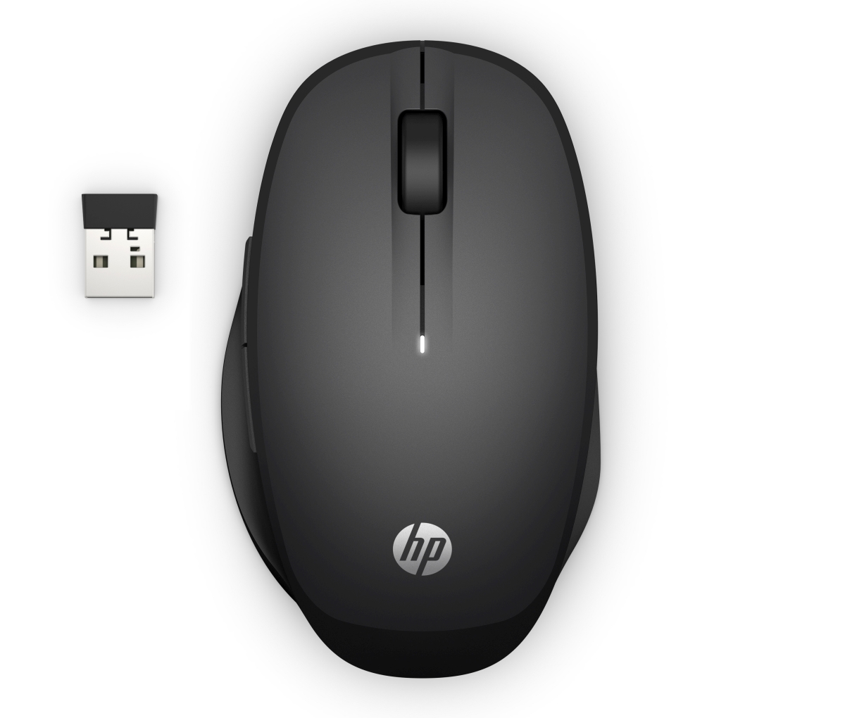 HP Dual Mode 300/ Ergonomická/ Optická/ Bezdrôtová USB/ Čierna