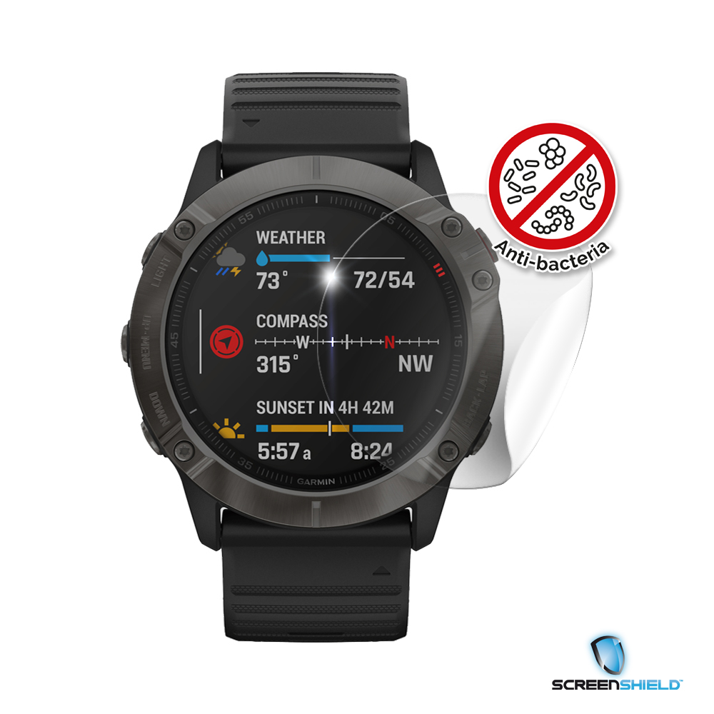 Screenshield Anti-Bacteria GARMIN Fenix ??6X fólia na displej