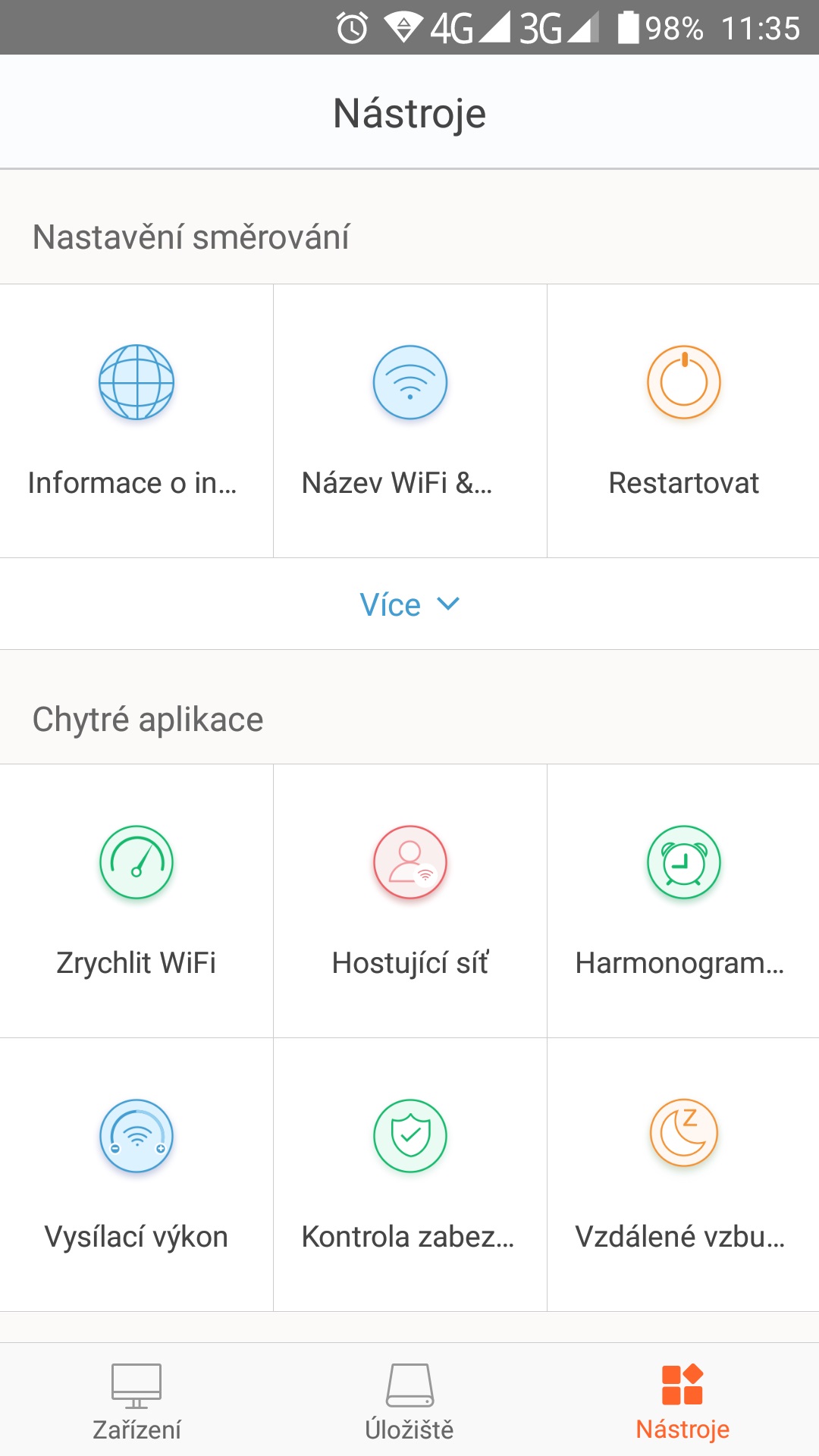 AC23 WiFi AC Router 2100Mb/ s, 1x GWAN, 3x GLAN, VPN, IPv6, 7x 6dBi, 4x4 MU-MIMO, CZ App AC2100 