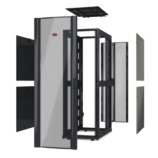 Netshelter SX 42U 600mm Wide x 1200mm Deep Enclosure Without Sides Black 