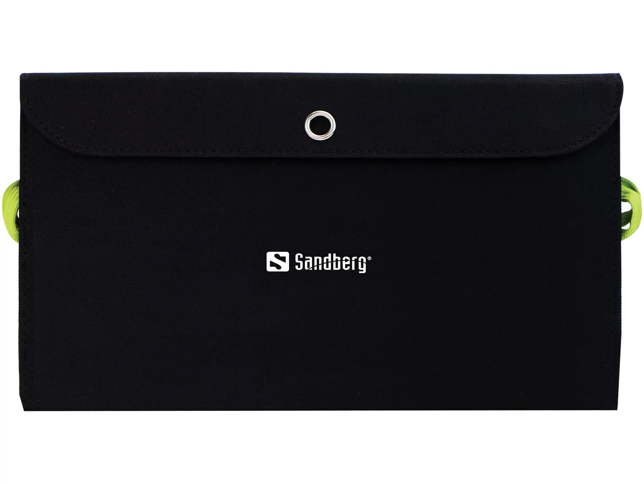 Sandberg Solar Charger 21W 2xUSB+USB-C, solární nabíječka, černá 