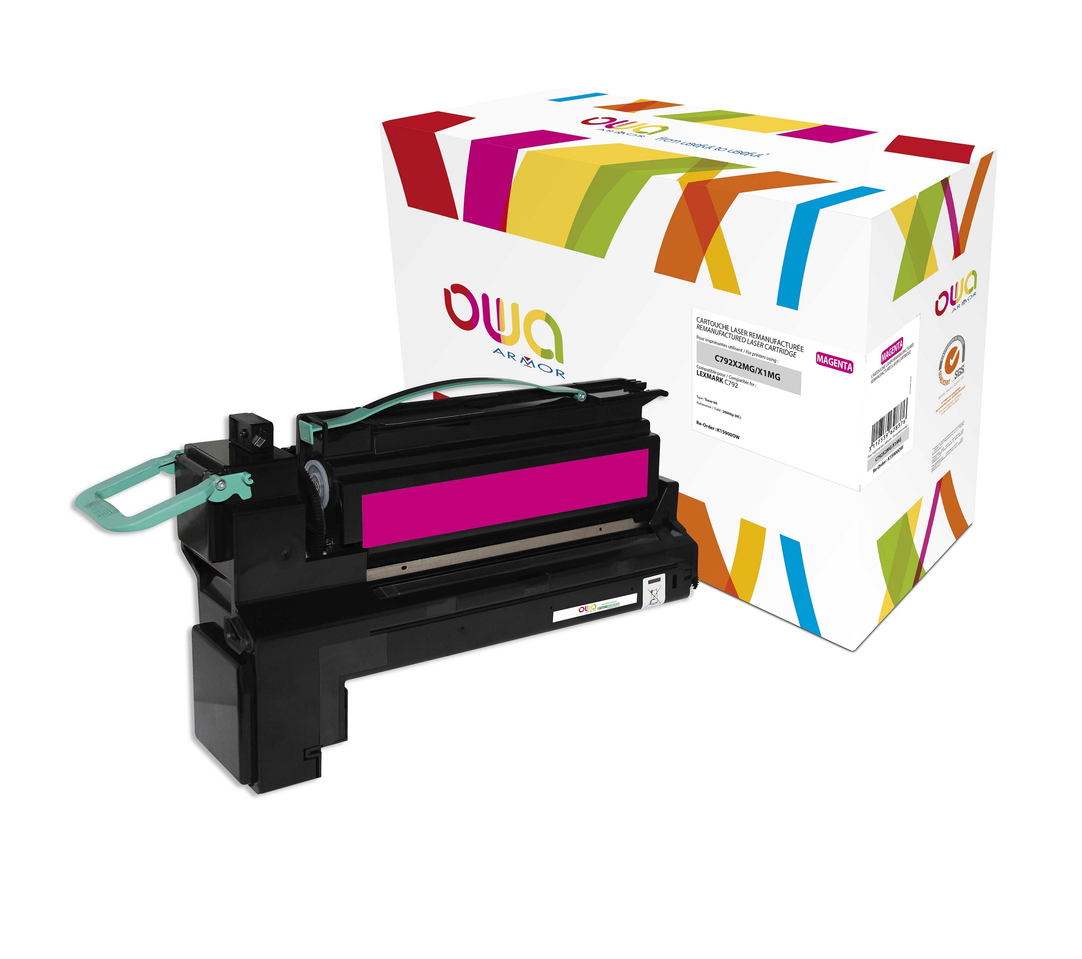 OWA Armor toner kompatibilný s Lexmark C792X2MG, 20000st, červená/ magenta