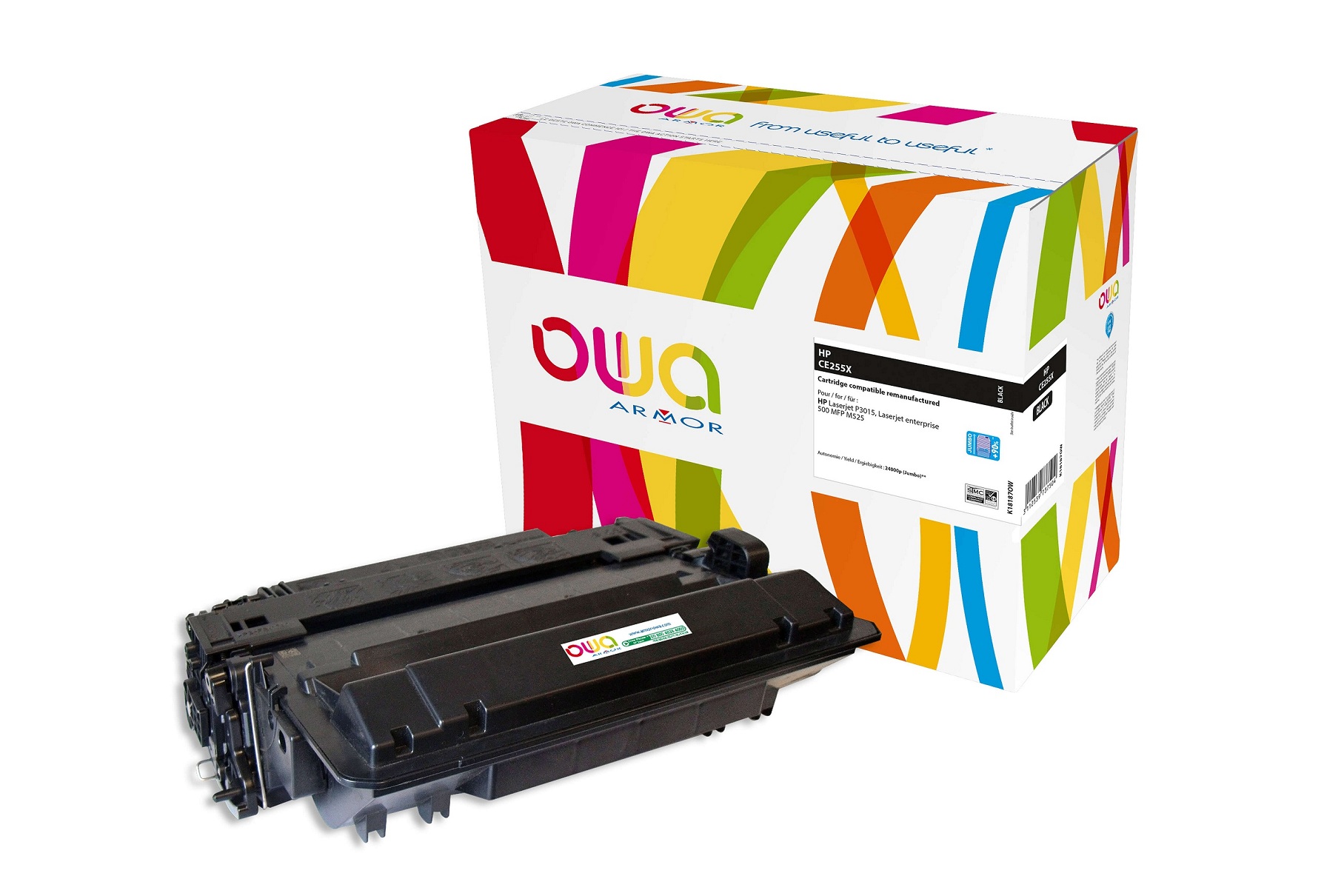 OWA Armor toner kompatibilný s HP CE255X JUMBO, čierna/ black