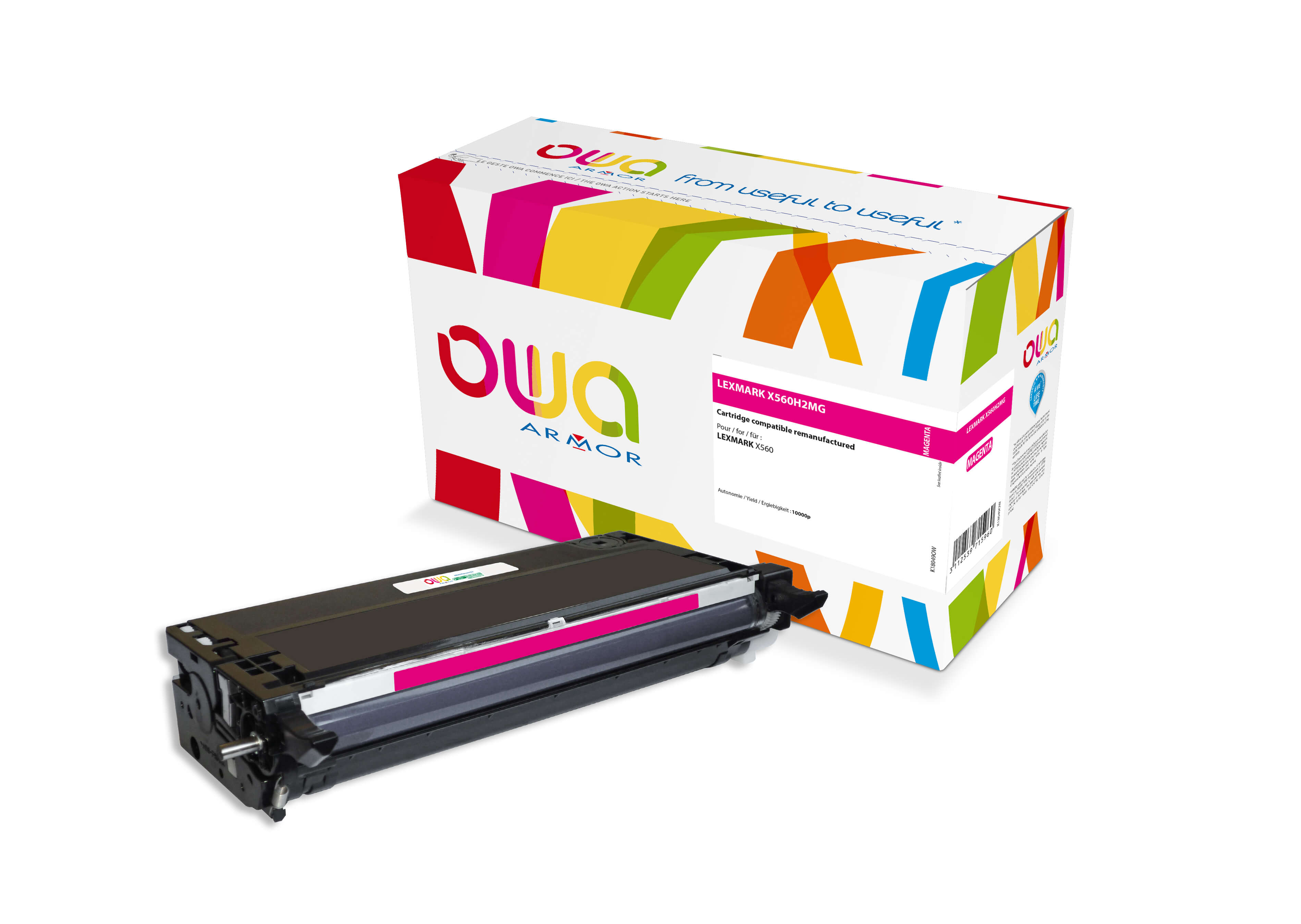 OWA Armor toner kompatibilný s Lexmark X560H2MG, 10000st, červená/ magenta