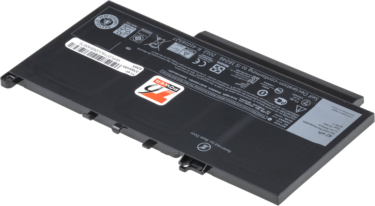 Batéria T6 Power Dell Latitude E7270, Latitude E7470, 3300mAh, 37Wh, 3cell, Li-pol 