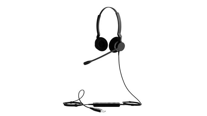 Jabra BIZ 2300/ Stereo/ USB/ Drôt/ Čierna 