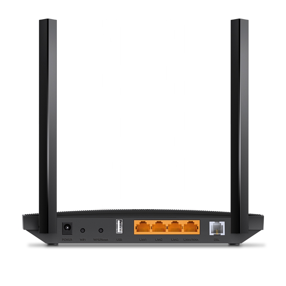 TP-Link Archer VR400 OneMesh WiFi5 VDSL/ ADSL router (AC1200,  2, 4GHz/ 5GHz,  3xGbELAN,  1xGbELAN/ WAN, 1xRJ11, 1xUSB2.0) 