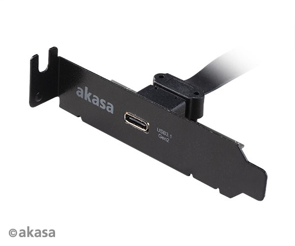 AKASA - USB 3.1 gen 2 Typ C PCI záslepka low profile 