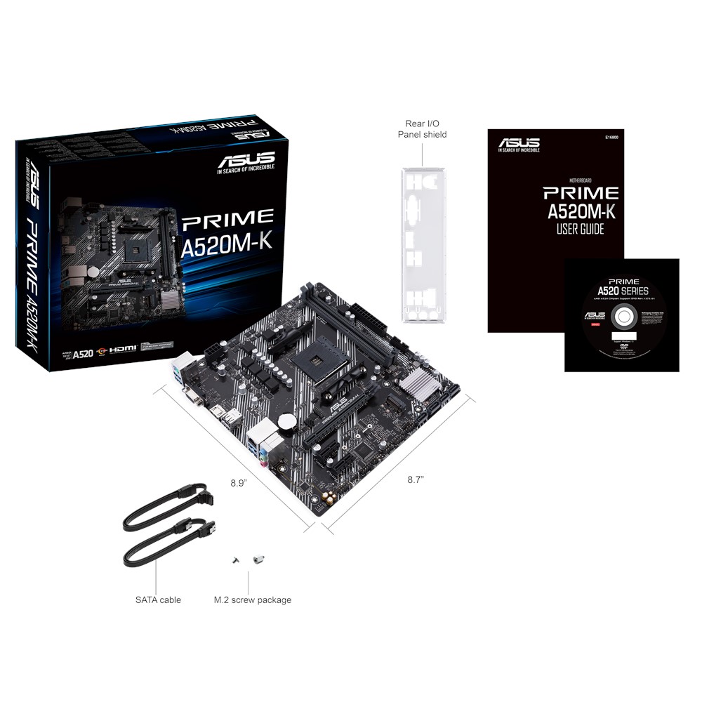 ASUS PRIME A520M-K/ AM4/ mATX 