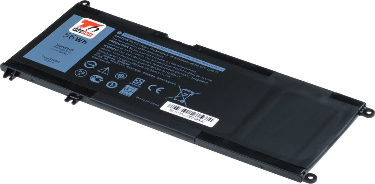 Batéria T6 Power Dell Insprion 7778, 7779, 7573, 7577, Latitude 3380, 3685mAh, 56Wh, 4cell, Li-pol