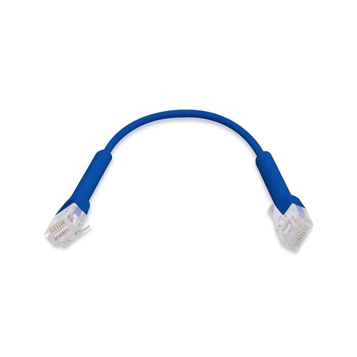 Ubiquiti U-Cable-PATCH-RJ45, Eth Patch Kábel, 0, 22 m, Cat6, modrý 