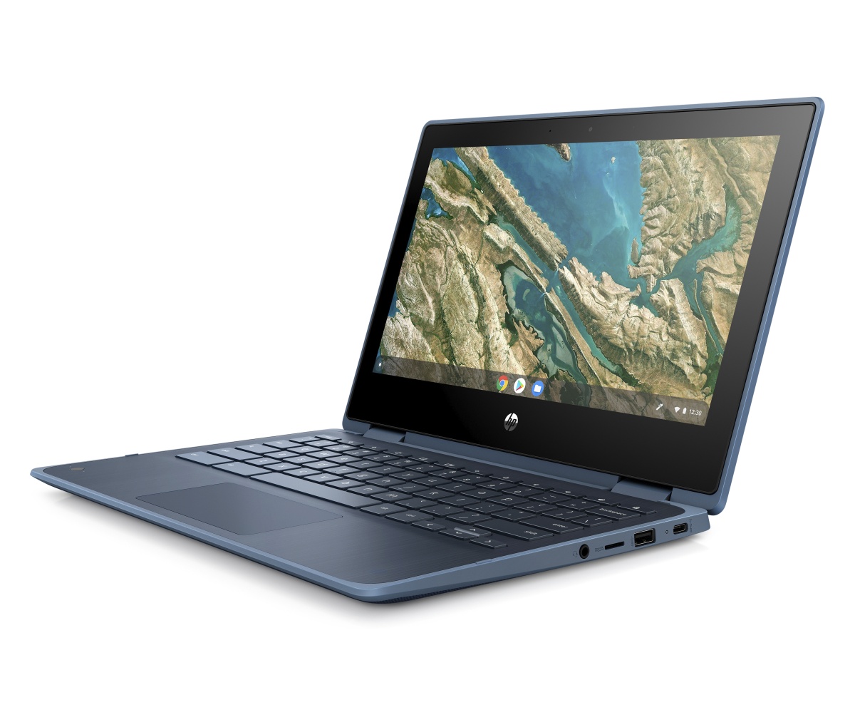 HP Chromebook/ x360 11 G3 EE/ N4120/ 11, 6"/ 1366x768/ T/ 8GB/ 64GB eMMC/ UHD 600/ Chrome/ Blue/ 1R 