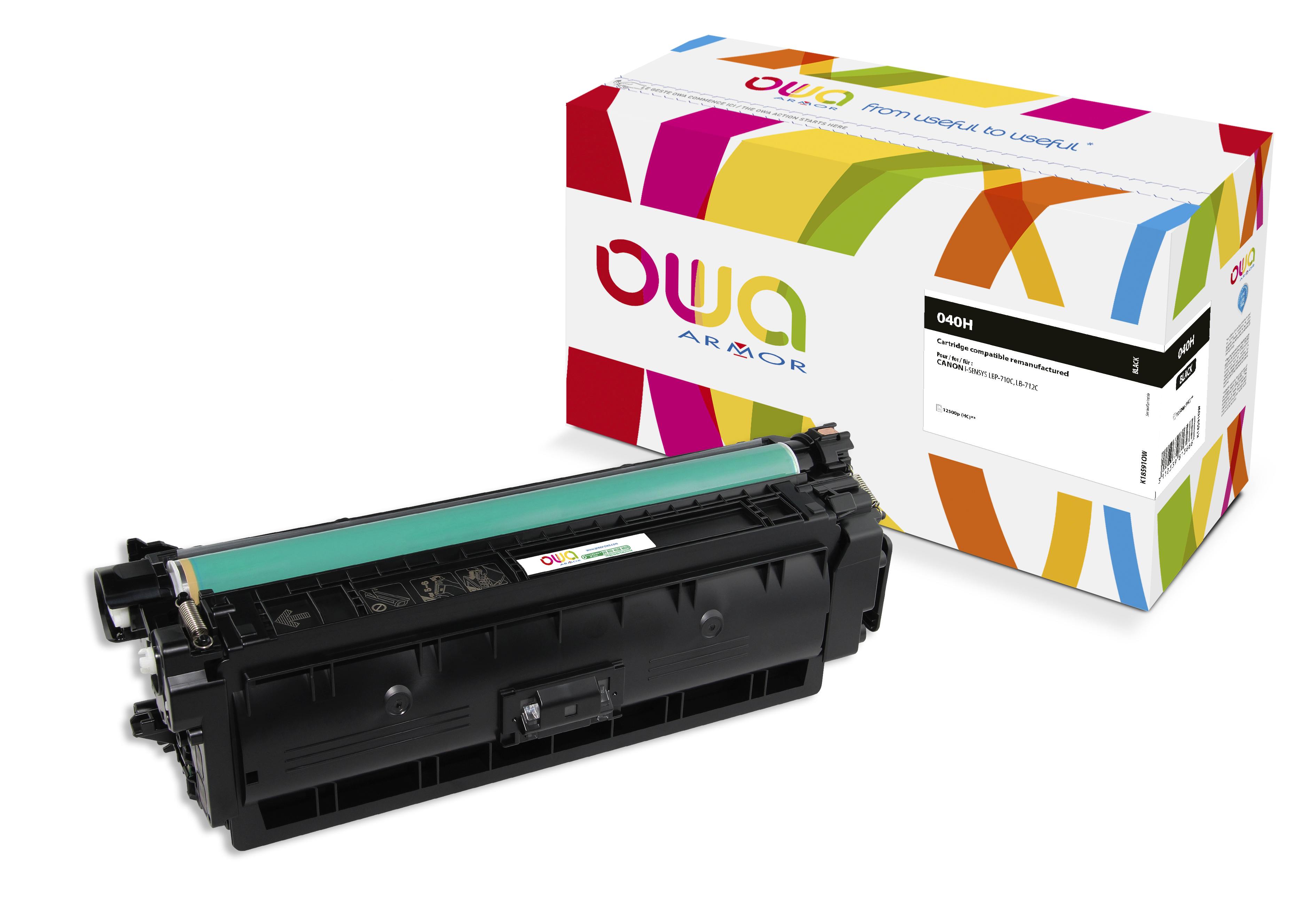 OWA Armor toner kompatibilný s Canon CRG-040H BK, 12500st, čierna/ black