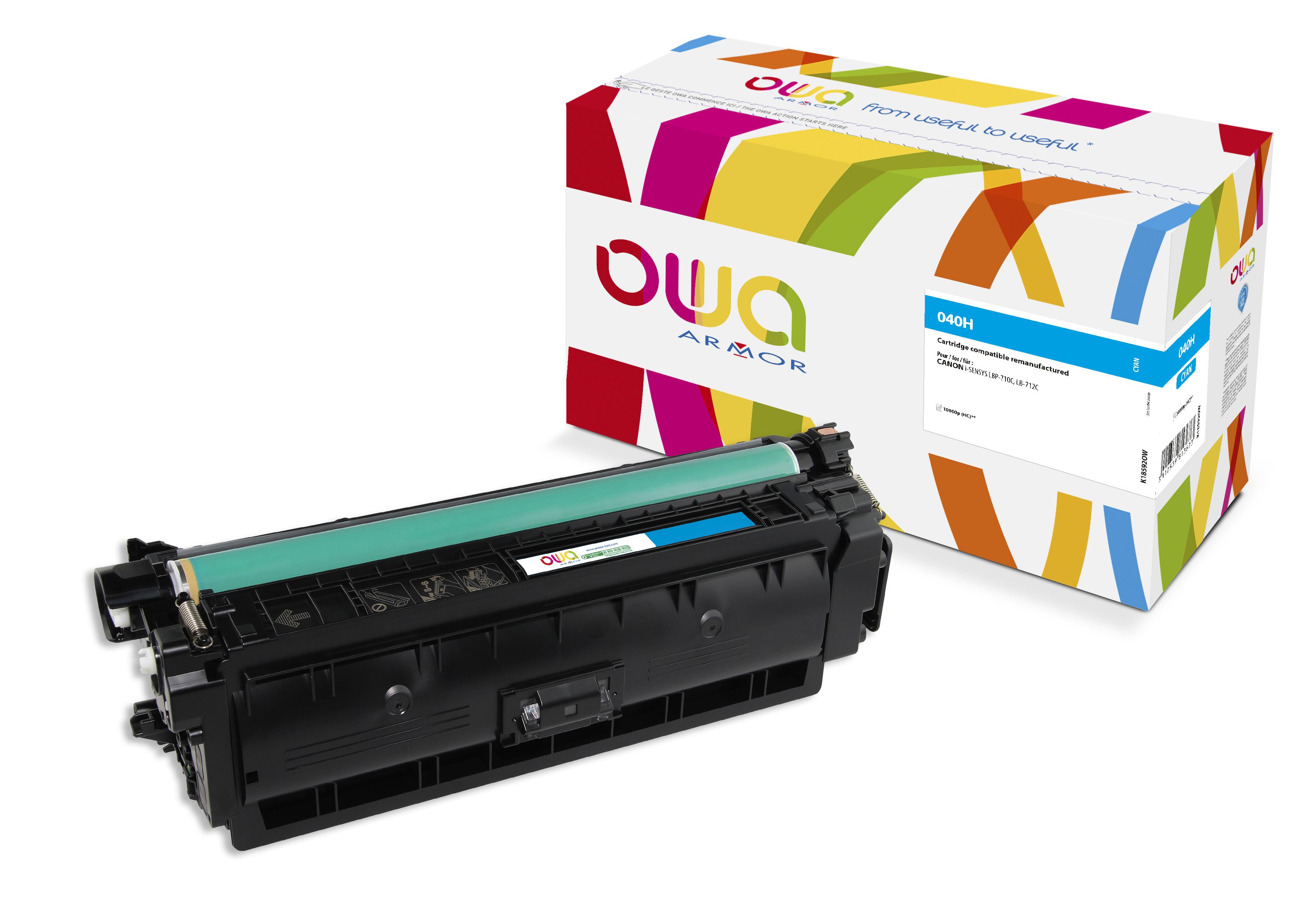 OWA Armor toner kompatibilný s Canon CRG-040H C, 10000st, modrá/ cyan