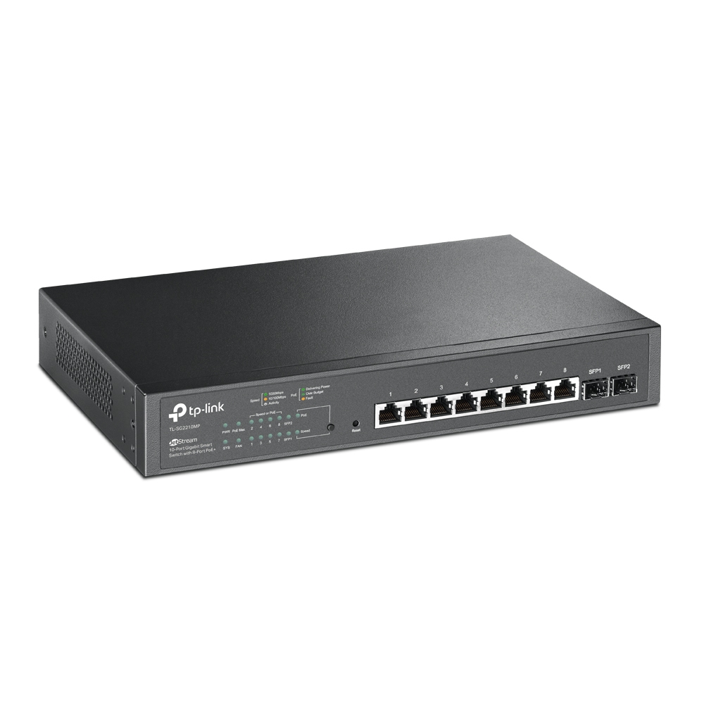 TP-Link TL-SG2210MP 8xGb 2xSFP smart rack switch 150W POE+ Omada SDN 